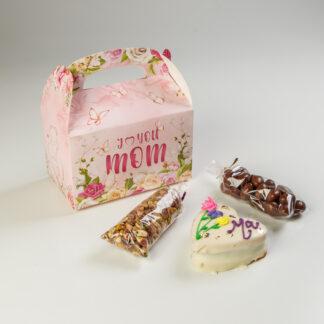 VALIJITA CON ALFAJOR + PISTACHOS + ALMENDRAS CON CHOCOLATE